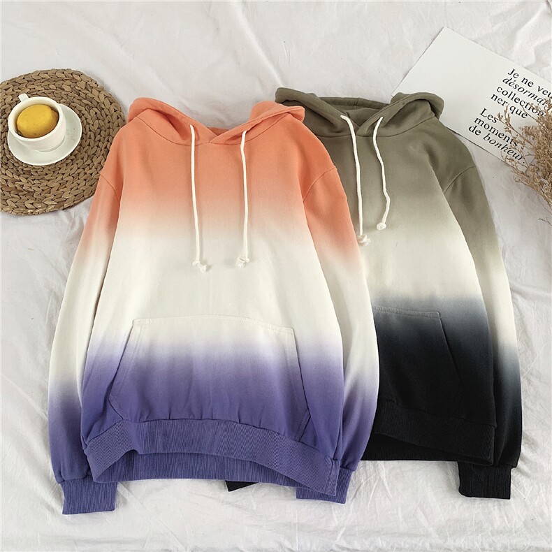 秋季渐变扎染套头卫衣全棉高品质703-W178,男装卫衣,星座703