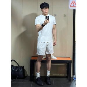 夏季薄款短裤运动新款休闲凉感潮流速干男士宽松外穿运动裤五分裤