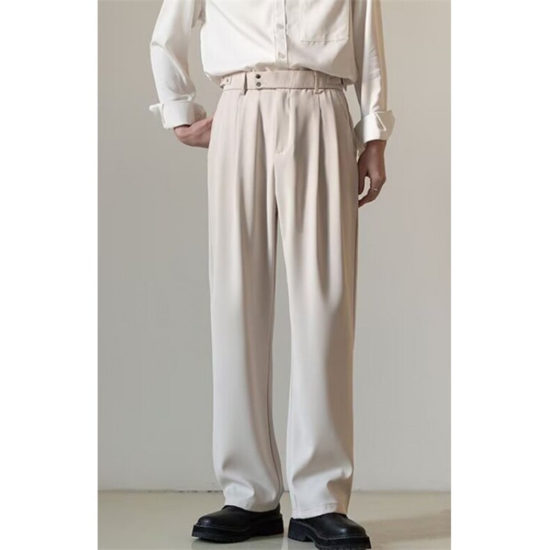 休闲西裤男直筒宽松阔腿长裤男士春季通勤西装裤子XA527，男装西服套装，星座1116A（原606A-3）