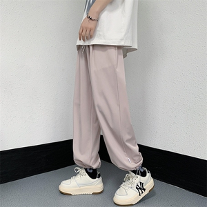 2023裤子夏季薄款冰丝弹力休闲裤宽松休闲裤313A-1-NK17-P35控48图片