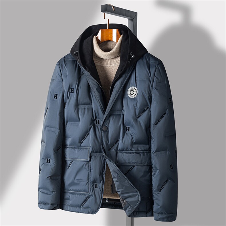BF22962钱塘2020-2新款中年男士羽绒服休闲百搭西装毛领外套P260,男装羽绒服,钱塘207-2