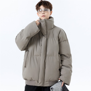 美式潮牌立领棉服男高街短款棉衣外套百搭宽松面包服 M6066 P75图片