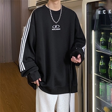 抖音g重360g秋冬圆领拼接长袖卫衣D329-QM648-P50-控69，男装卫衣，电商D329