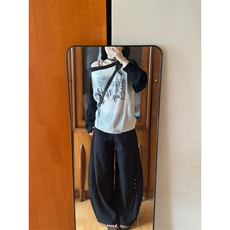 XK334HH-特P52cleanfit美式垂感铆钉弯刀休闲西裤男女款，男装休闲裤，星座1007（原301D）