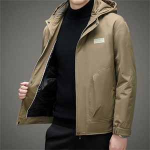 BAMJ-8918钱塘2020-2中年男士冬季厚款商务休闲有帽羽绒服P220