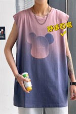 夏季港风宽松青少年休闲背心TC1105-P25，男装T恤，星座717