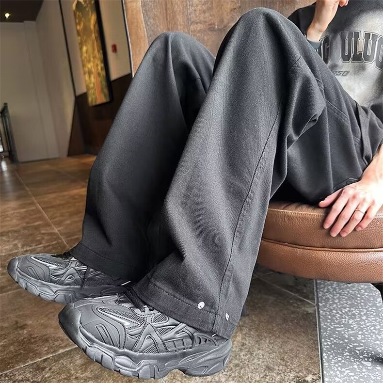 黑色牛仔裤男新款潮牌百搭高街vibe直筒宽松阔腿休闲裤N6036-P38,男装牛仔裤,星座1008-1