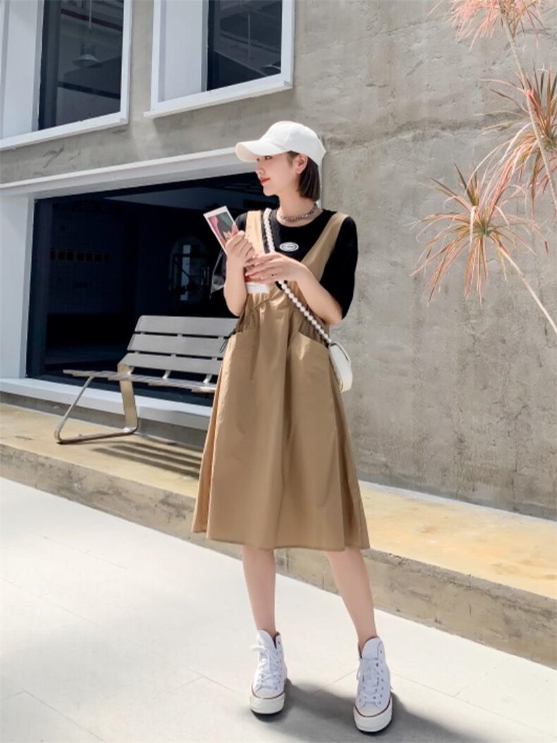 2021拼接款洋气连衣裙，女装连衣裙，雪儿伊秀