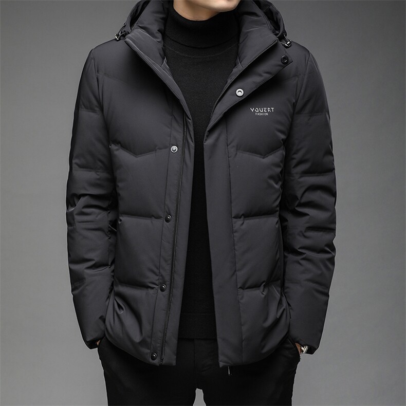 男士可脱卸帽休闲羽绒服冬季新款加厚保暖上衣中年御寒男装外套,男装羽绒服,电商B212（原钱塘6029）