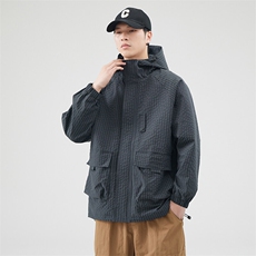 秋季户外连帽夹克男外套男女同款DSA157B-JK7811-P75，男装夹克，电商A157B
