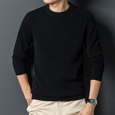新款男士毛衣针织衫男装线衫中青年冬加绒加厚上衣SFT80768-P145图片