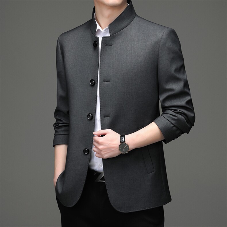 AE8088钱塘2020-3男士春秋中山装外套数据好常年款主推P195,男装夹克,钱塘207-3