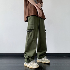 B221美式ins街头hiphop宽松休闲多口袋工装裤子LK23120-P65控88，男装休闲裤，电商B221