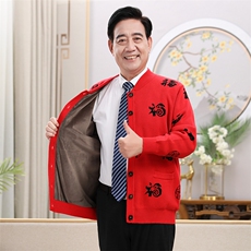 大红色男加绒