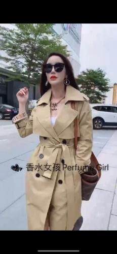 秋季新款风衣，女装风衣，香水女孩