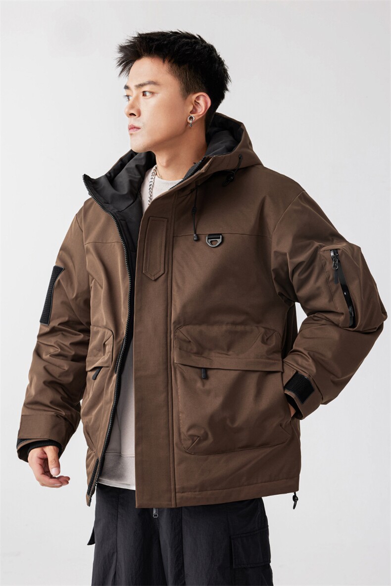新标80重磅冬季工装羽绒服保暖潮外套冲锋衣A436-973-特P198,男装夹克,电商A436