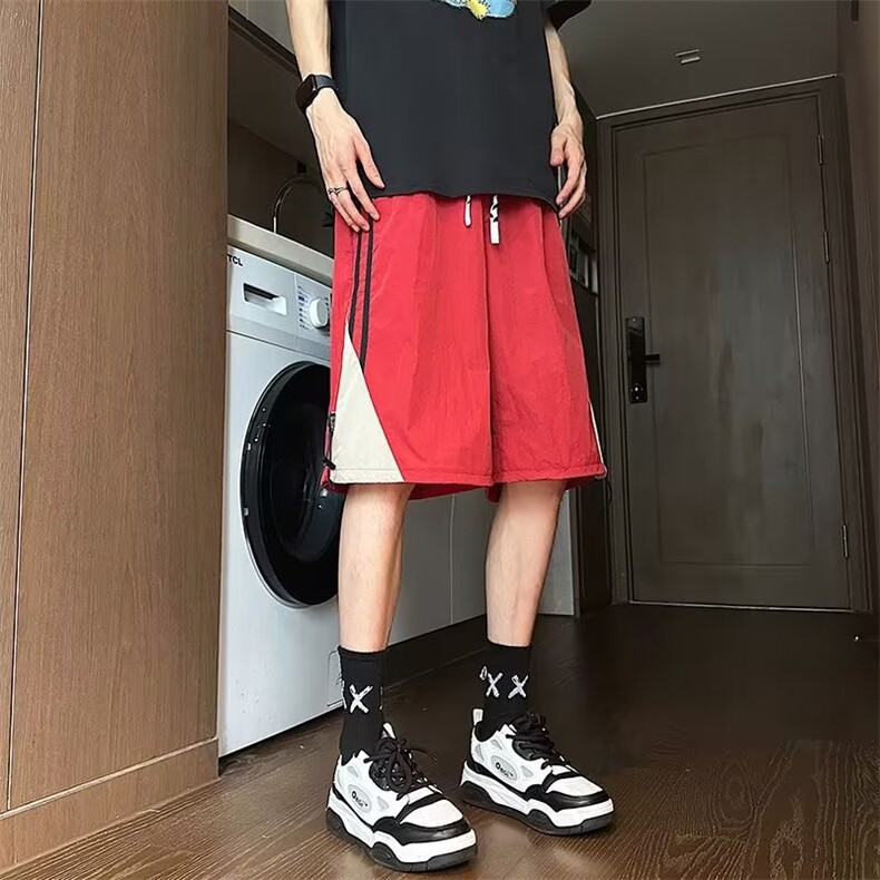 速干短裤男夏季薄款美式潮牌条纹运动裤百搭休闲五分裤YD1059-P32,男装休闲裤,星座1008