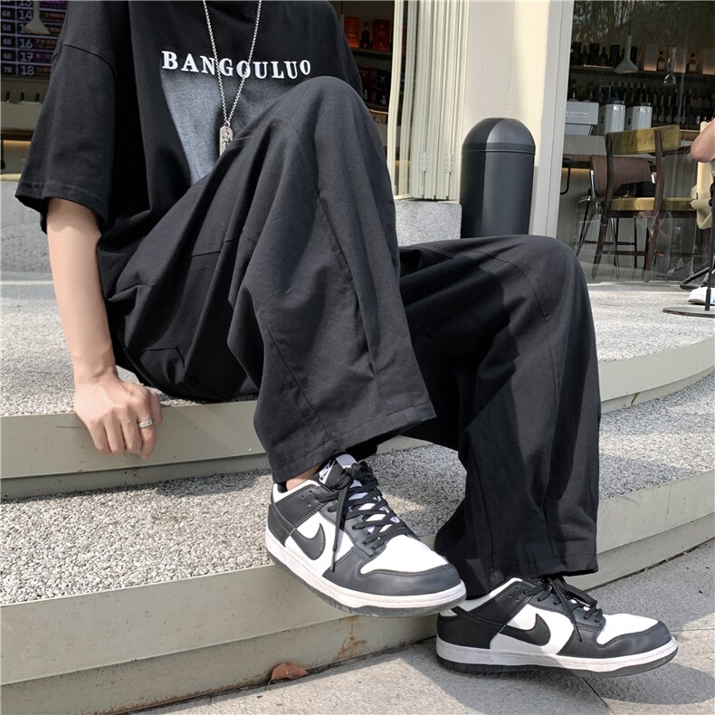 棕色日系cityboy裤子古着vintage复古工装裤男oversize阔腿灯笼裤,男装休闲裤,星座601-1