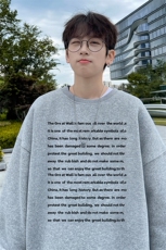 ！圆领卫衣男装港风长袖t恤男外套男WY526-特P23，男装T恤，电商B371