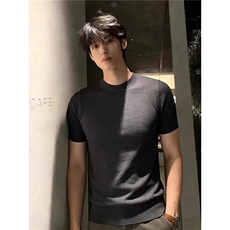 美式简约休闲短袖T恤男夏季潮牌百搭宽松修身打底上衣LW5088-P45，男装T恤，星座1008