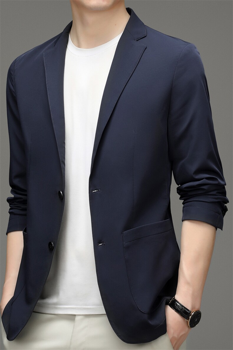 D8218男式2021初秋新款西装男西服外套修身商务休闲男P210，男装西服，电商B360