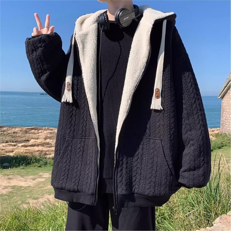 棉衣外套男秋冬季加绒连帽港风潮牌宽松保暖百搭棉服潮L88630-p57,男装棉衣,星座1008