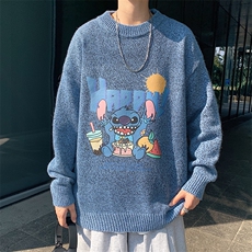M19077-P45加绒款-P65加厚加绒毛衣男大码毛线衣男针织衫男线衫，男装针织衫/毛衣，电商A040