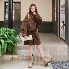 现货26春时尚休闲2C293-W308-上衣P175-K268-半裙P110-K168，女装套装/套裙，2C293