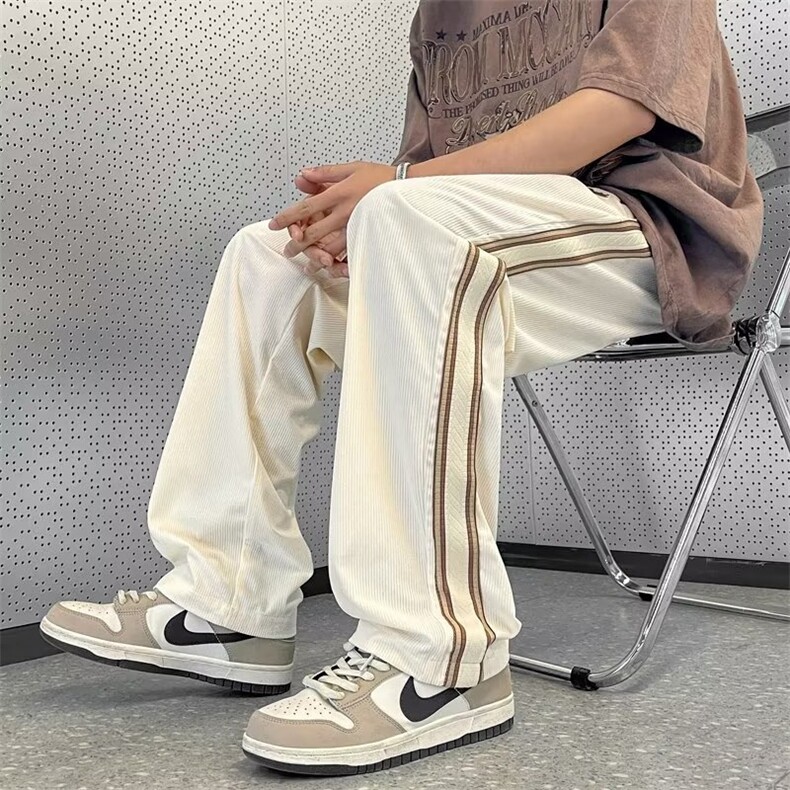 日系潮流青春流行潮男条纹时尚潮牌长裤休闲裤K2806P38,男装休闲裤,星座1116-2