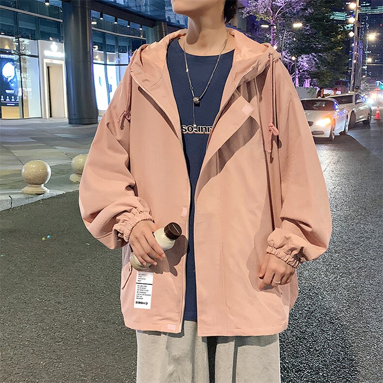 JK41045-P85加棉款-P115纯棉连帽夹克男士大码工装夹克男外套男,男装夹克,电商A040