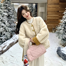 冬装新款短款皮毛外套配围巾2C153-728-P185K278，女装短外套，2C153