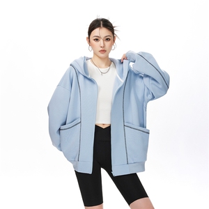 420克高品质重工刺绣专机针织开衫青春情侣外套XZ301A WT2506图片