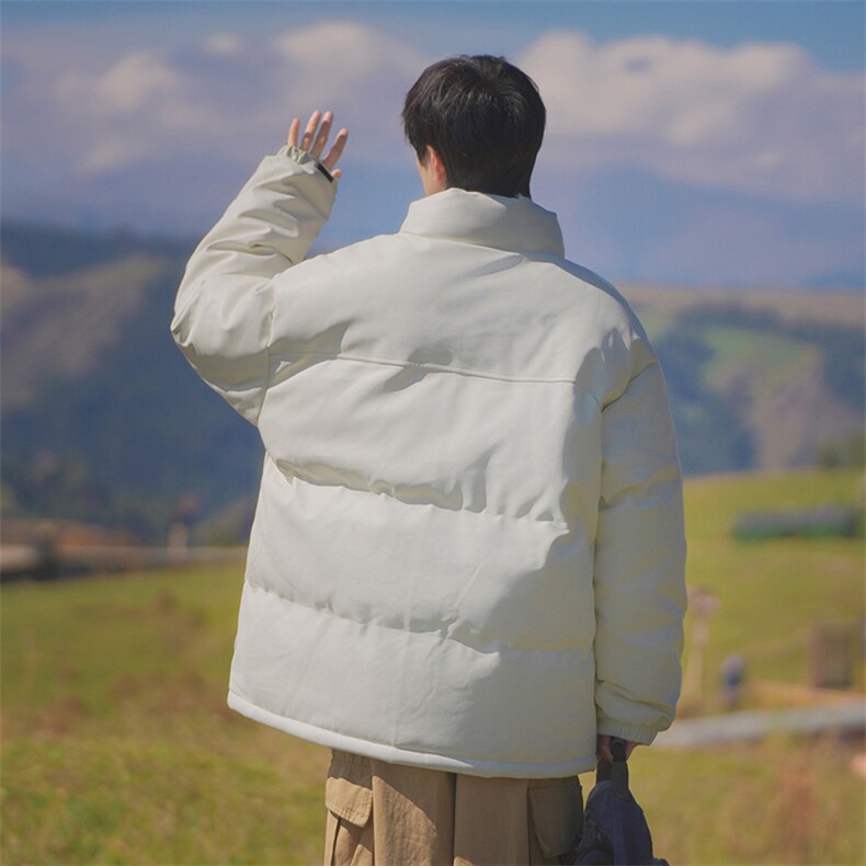 特批P70无差价冬款立领PU皮棉服外套男士防泼水保暖大码棉衣M2916,男装棉衣,电商A001-1