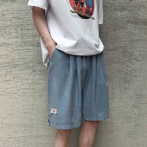 夏季情侣纯色休闲短裤 运动五分裤男 XZ707-DK010-P20图片