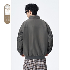 广检90%白鸭绒冬季无影墙羽绒服充绒量75gM-5XHY25598-特P109，男装羽绒服，电商A022