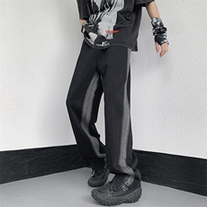 2023牛仔裤宽松裤子潮牌夏季薄款阔腿长裤313A-1-NZ040-P55控68，男装牛仔裤，星座808A-1