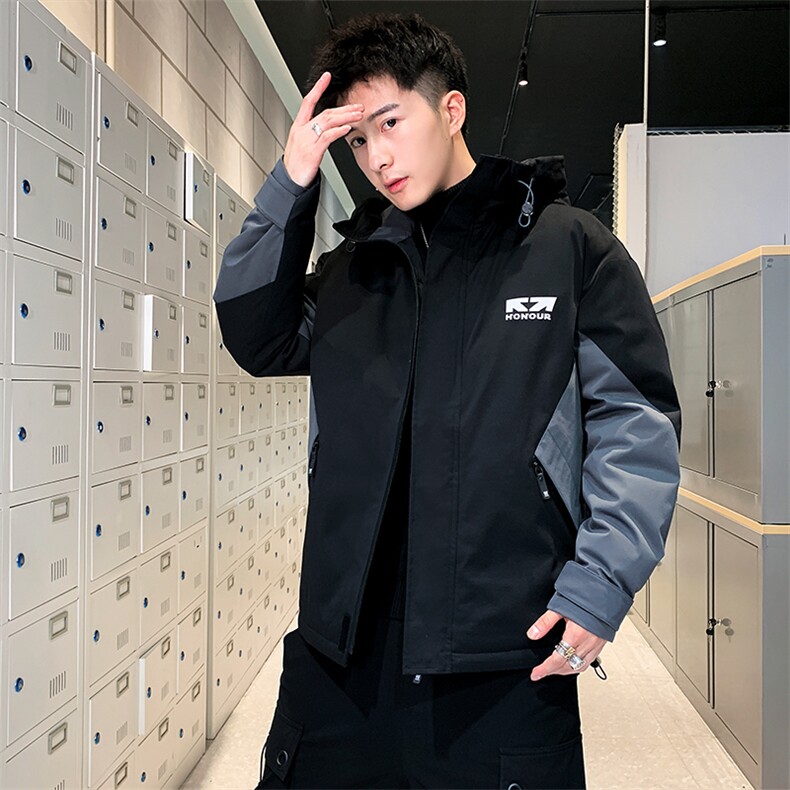 2021新款羽绒服男士短款冬季外套潮流帅气白鸭绒A436-2166,男装羽绒服,电商A436