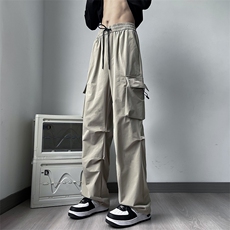 美式户外机能多口袋工装裤男高街潮牌宽松直筒休闲裤K7430-P35，男装休闲裤，星座512-4