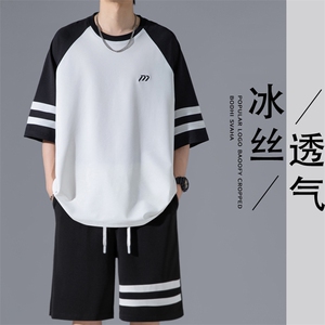 2024 夏季新款 无影墙大码冰丝速干短袖套装M-5X HQ24602-P70图片