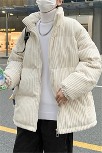 灯芯绒衣男秋冬季潮牌立领复古外套韩版潮宽松服  W2096-P73图片