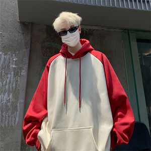 抖音得物高品质重磅二开全棉阔版支持退换 360克插肩连帽卫衣CM02图片