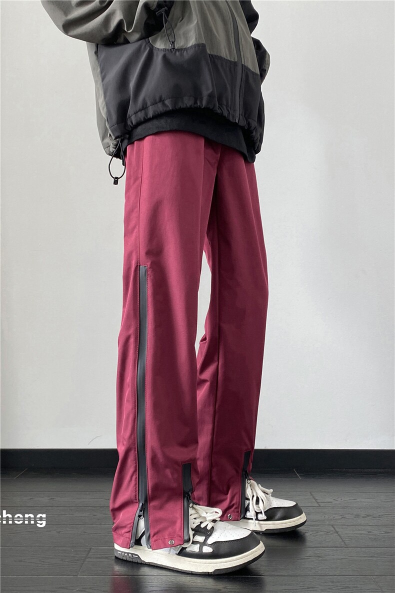 新款美式高街机能风潮流双拉链防水冲锋裤B315-K23426-p50控68,男装休闲裤,电商B315