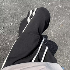 秋季卫裤男条纹拼接日系直筒潮R3038P32，男装休闲裤，星座1116-2