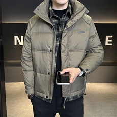 新标50白鸭绒假两件轻薄款男装羽绒服抖音直播C317-Y9837-P215，男装羽绒服，电商C317