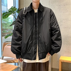 A937P65美式街头拉链翻领夹克外套男潮牌基础款保暖棉衣棒球服冬，男装夹克，星座512-6