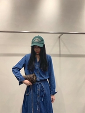 春季新款牛仔连衣裙，女装连衣裙，月光水岸