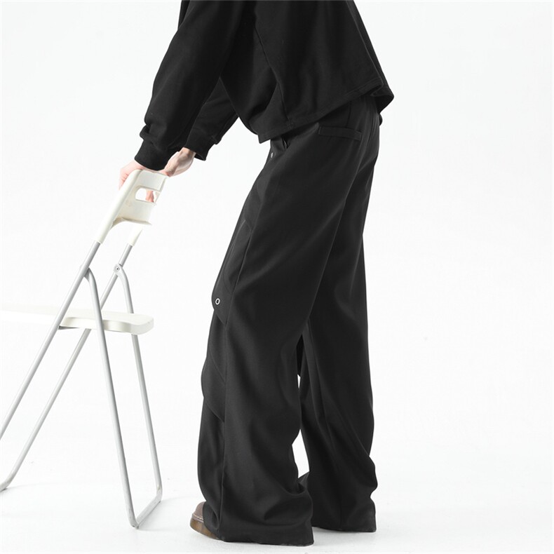 XZ-221-5/K2012/P55控78美式解构高级感微喇西裤垂感休闲裤,男装西裤,星座221-5