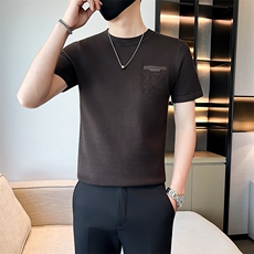 店主风秋冬男士针织衫新款圆领套头短袖毛衣301A-1/M13/P55控75，男装T恤，星座301A-1