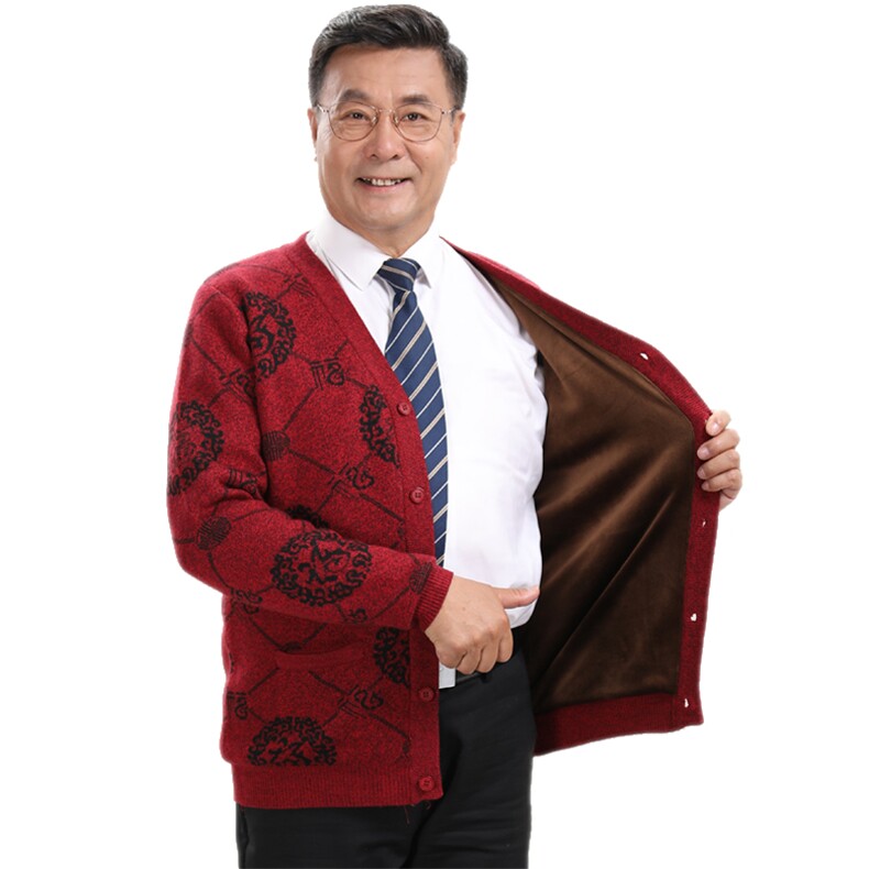 简约通勤常规2025年秋季中老年情侣菱福,针织衫/毛衣,亚东羊绒制品