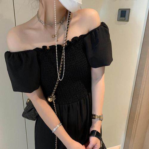 一字领连体裤，女装连体裤，XTZ style